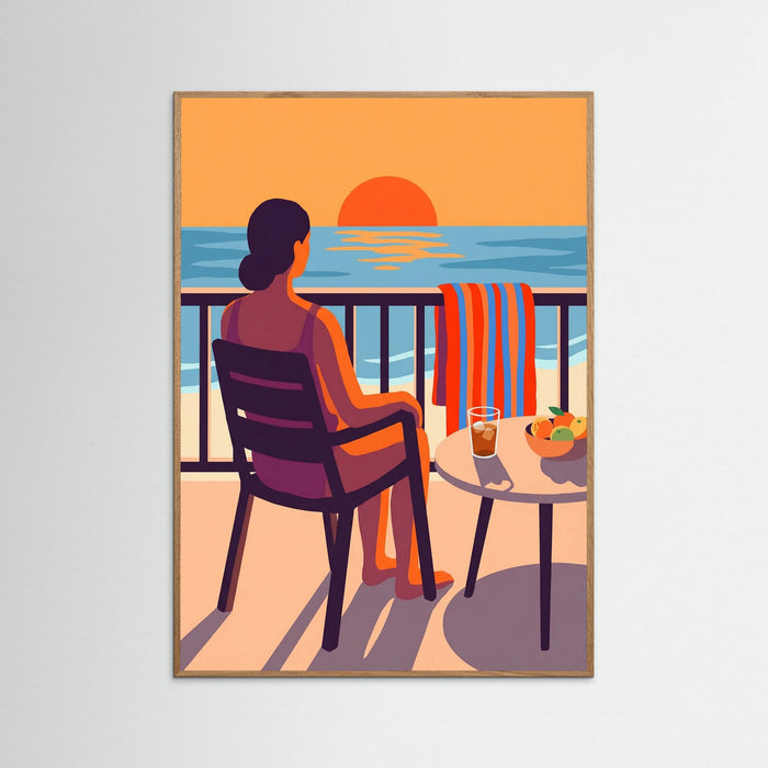 Oak Nature Summer Poolside Reverie