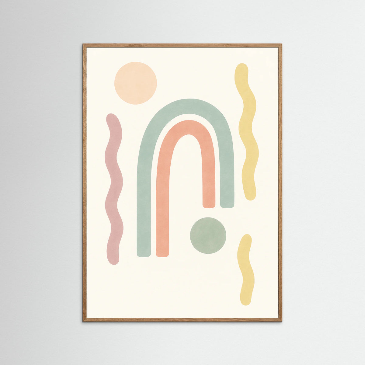 Oak Nature Sunburst Paths