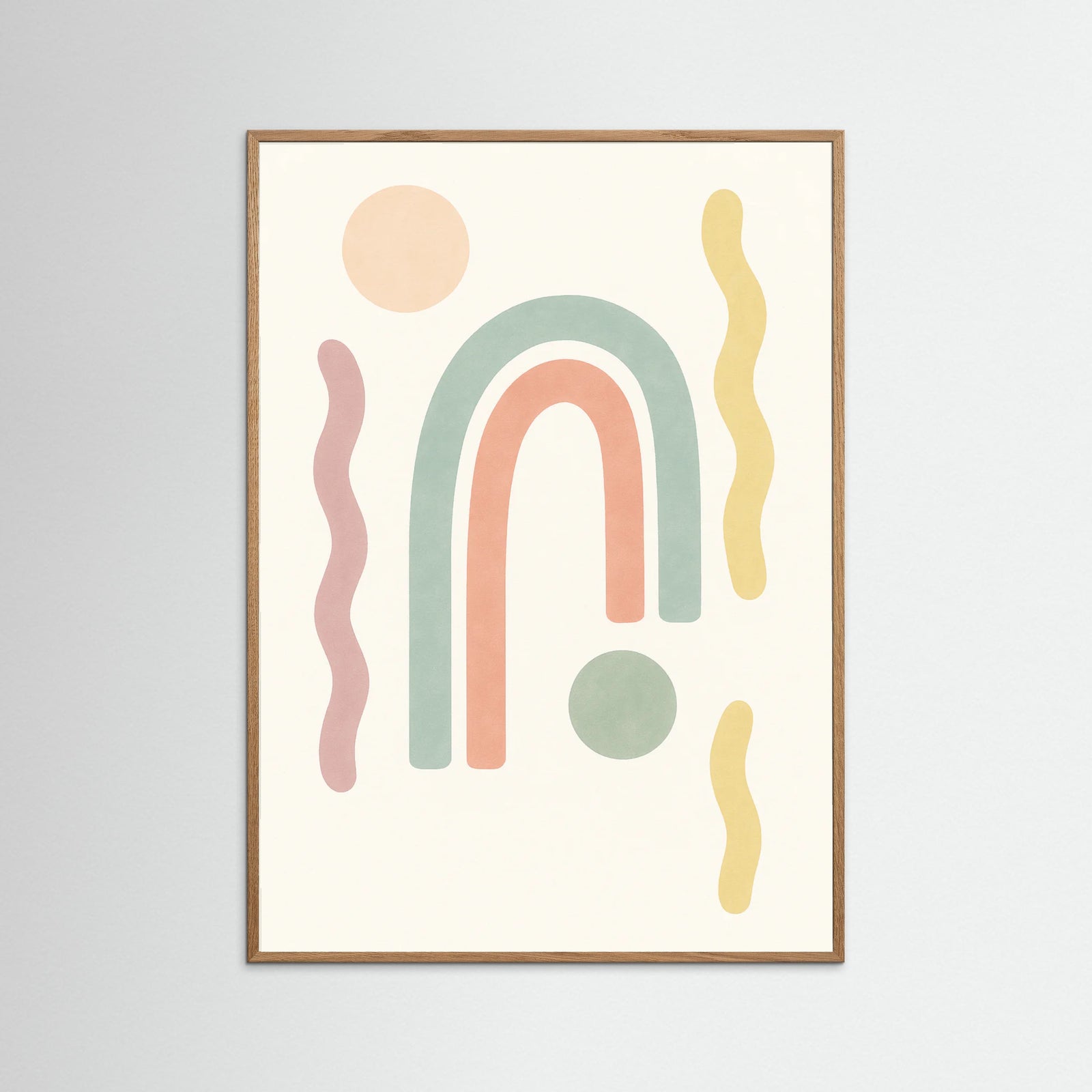 Oak Nature Sunburst Paths