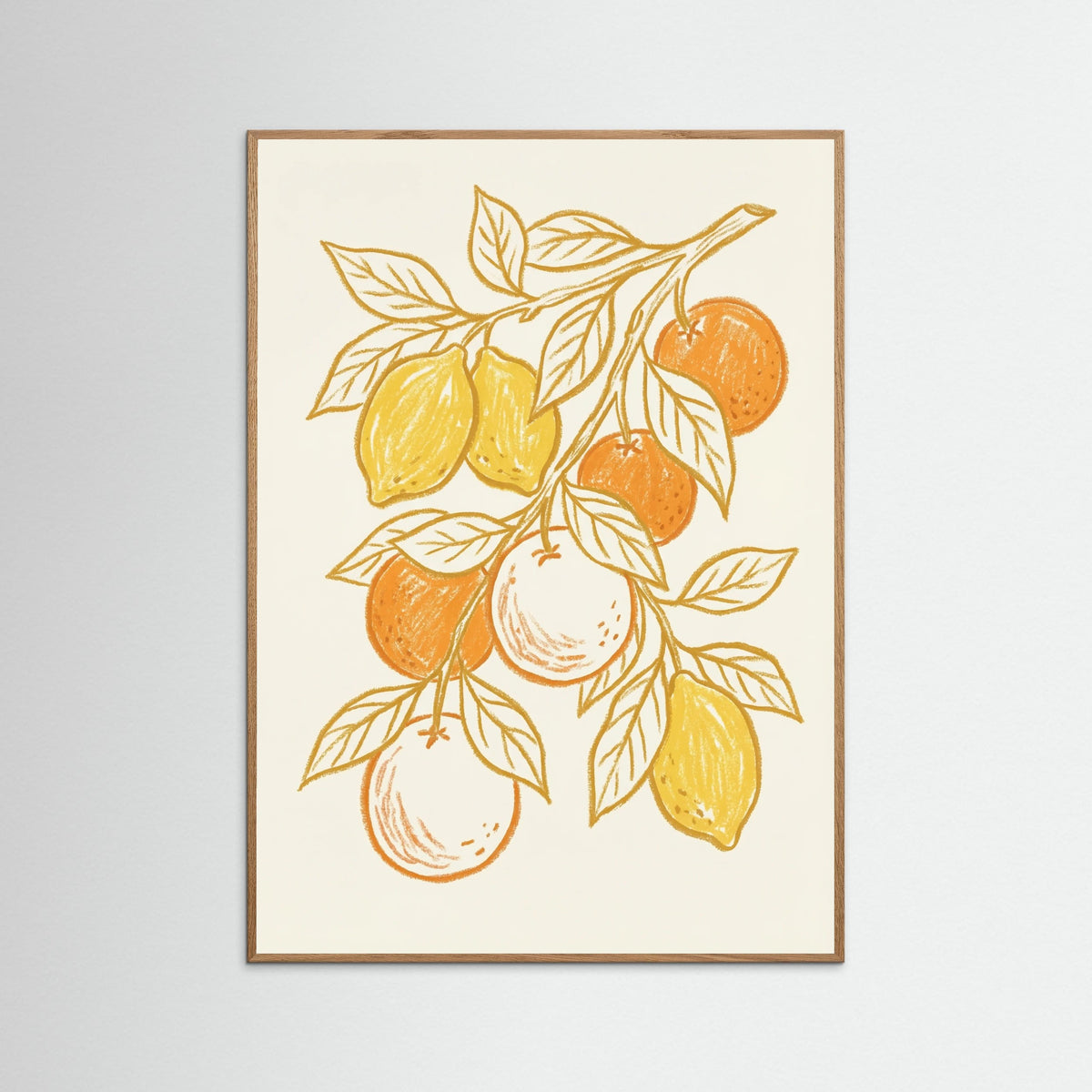 Oak Nature Sunny Floral Sketch