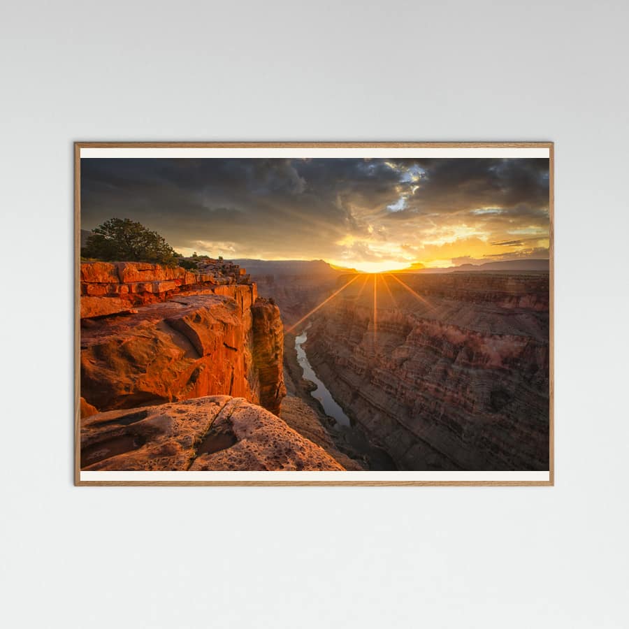 Sunrise Over The Grand Canyon Poster