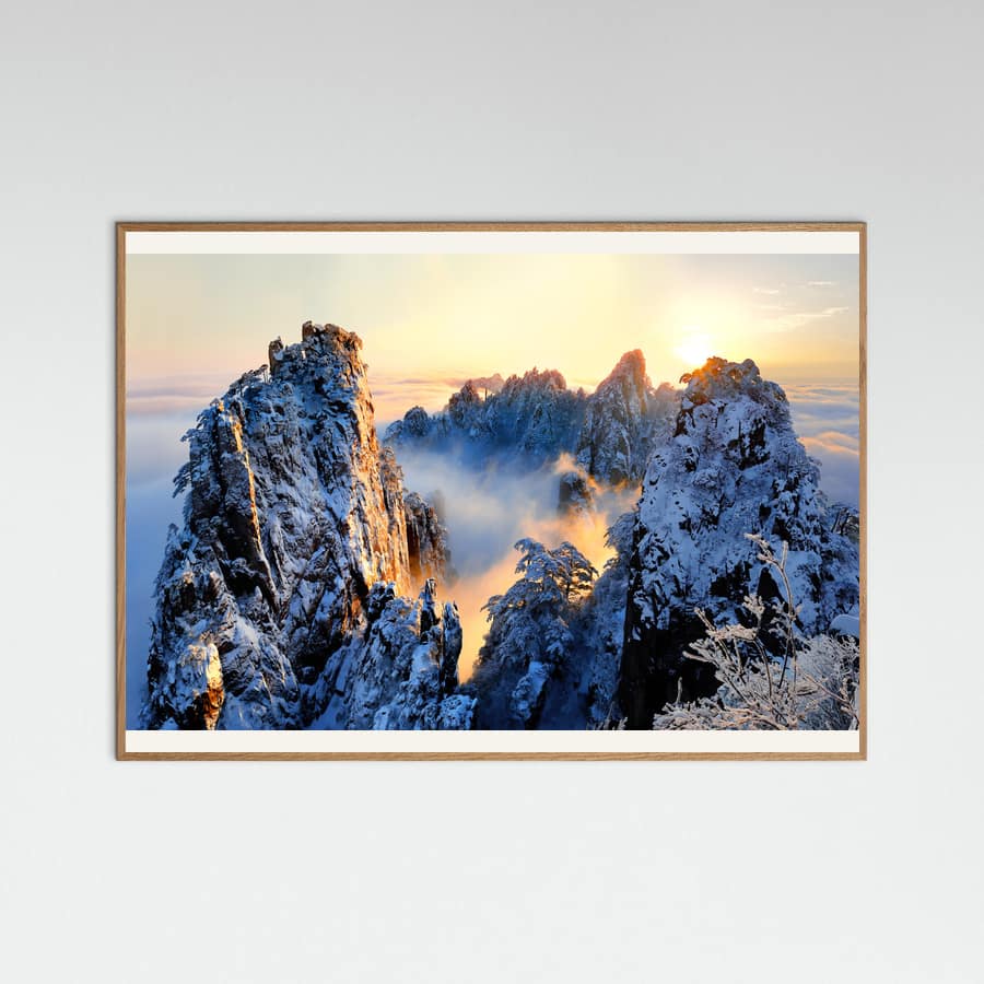 Poster Sunrise at Mt. Huang Shan