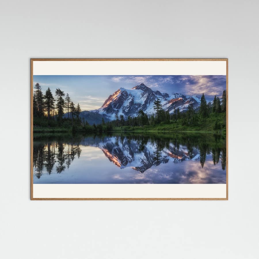Sunrise on Mount Shuksan Poster – plakat og kunsttryk