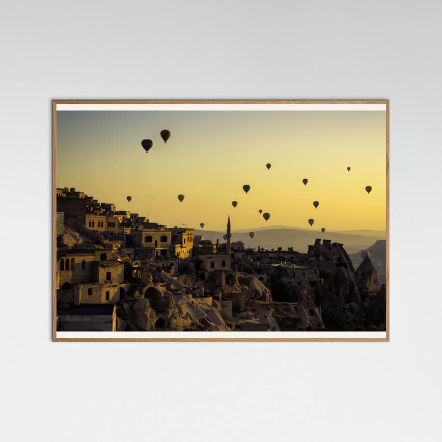 Sunrise over Cappadocia Poster – poster en kunstdruk