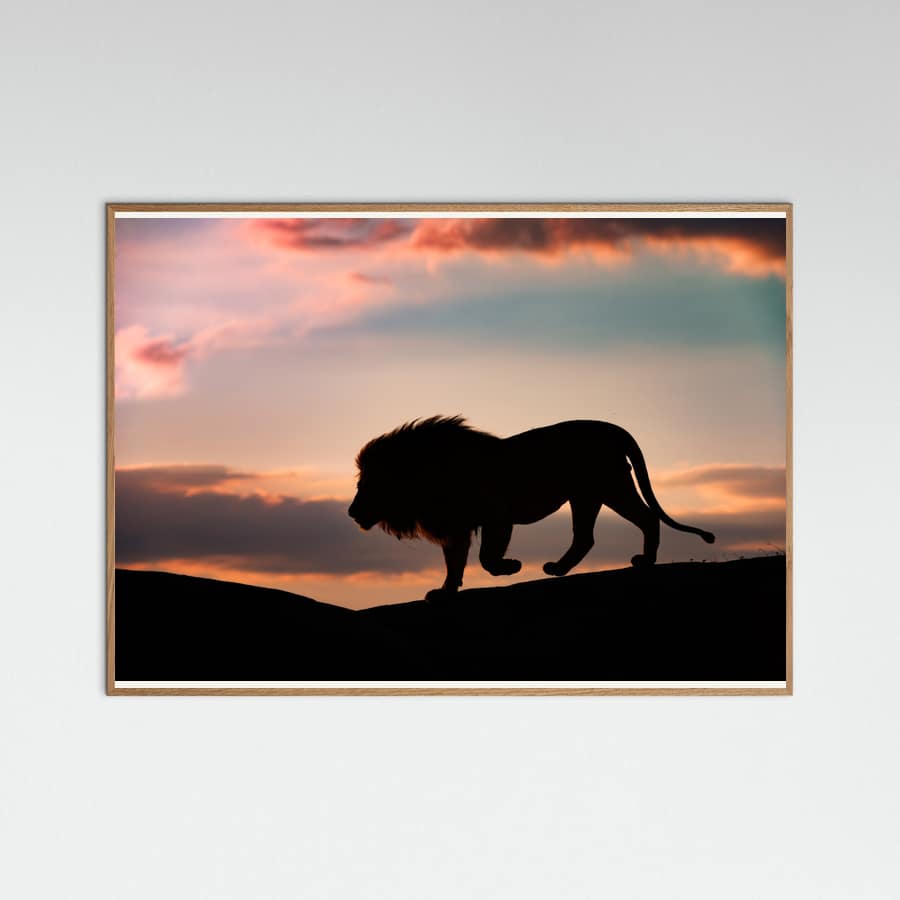 Sunset in the Serengeti Poster – poster en kunstdruk