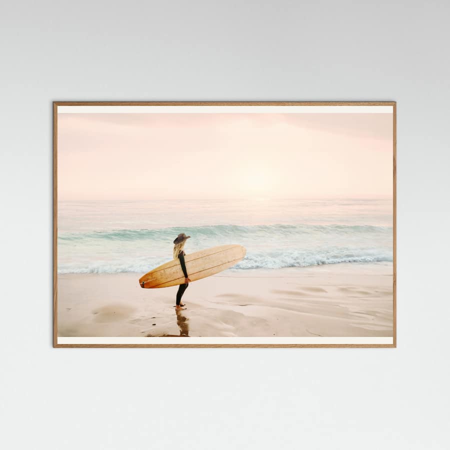 Surfer Cowgirl Poster