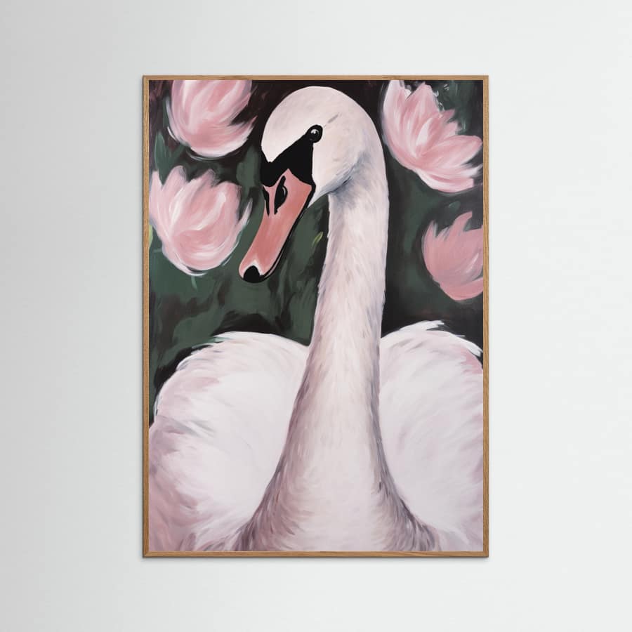 Poster Swan In The Pond