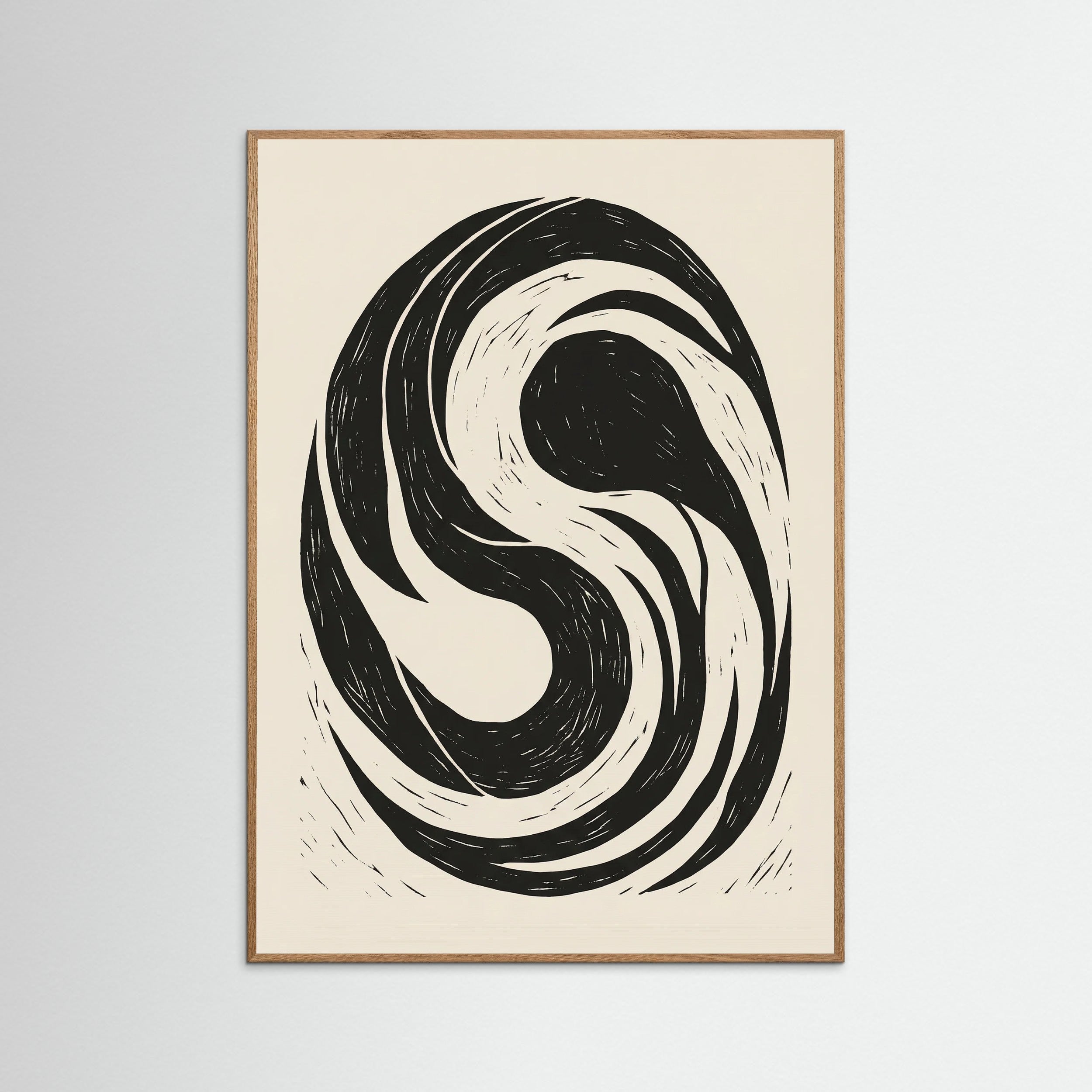 Oak Nature Swirling Form