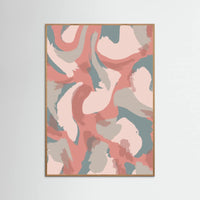 Oak Nature Swirling Hues Poster
