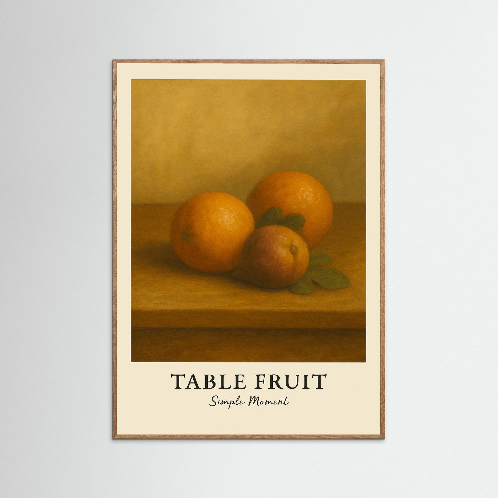 Oak Nature Table fruit