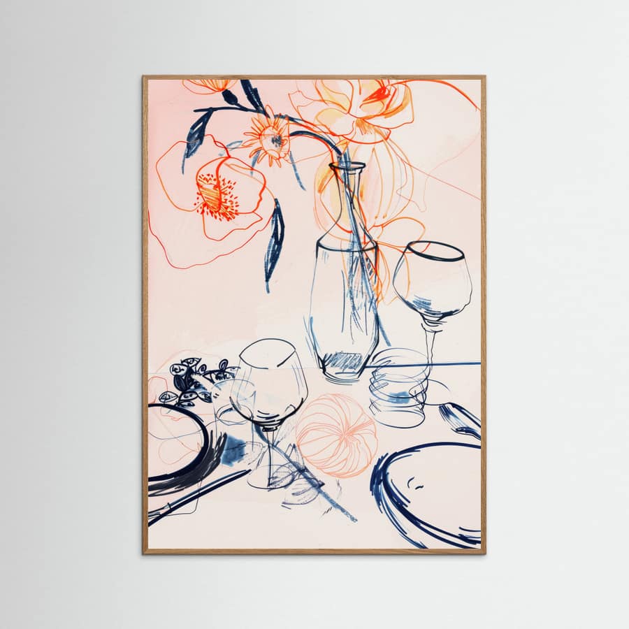 Table still life no 1 Poster – poster and art print