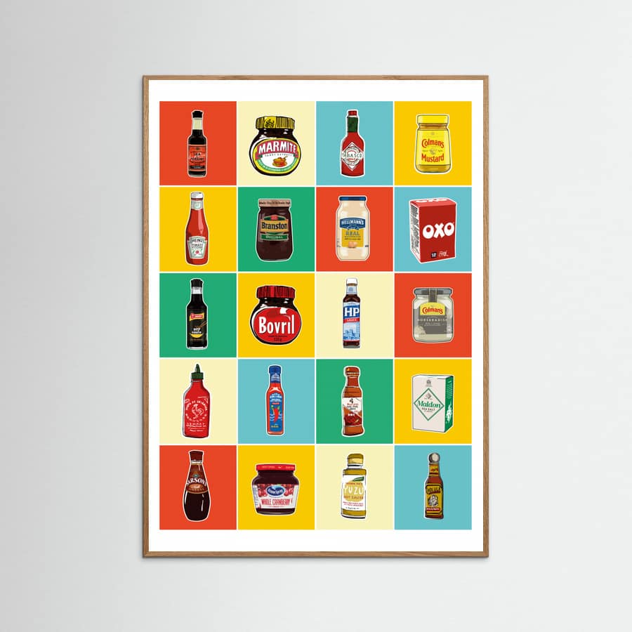 Plakat Taxonomy of Condiments