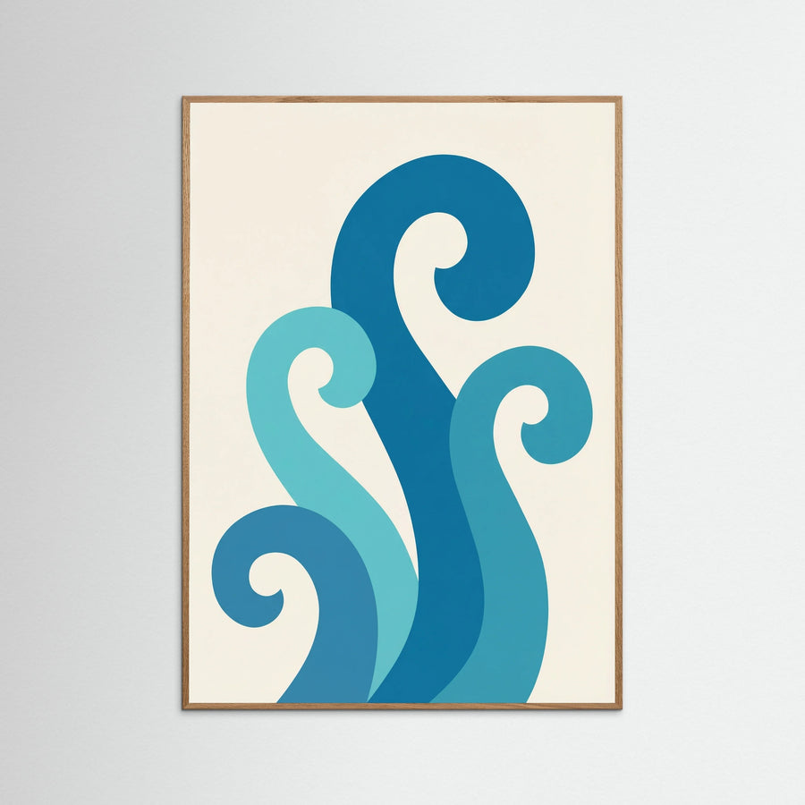 Teal Organic Forms