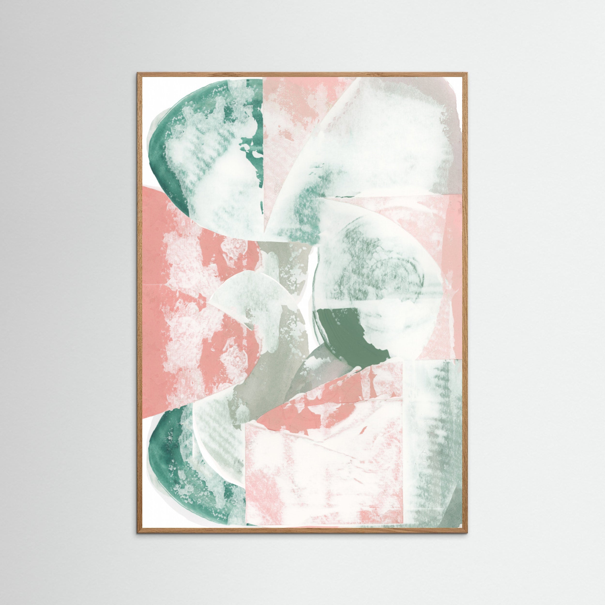 Oak Nature Terra & Teal 1 Poster