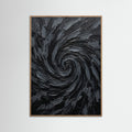 Oak Nature Textured Abyss Black