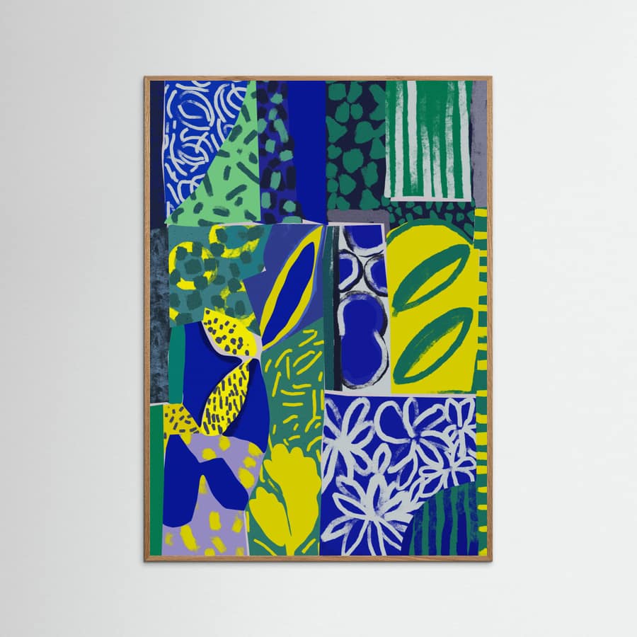Póster The Blue Garden – póster e impresión artística