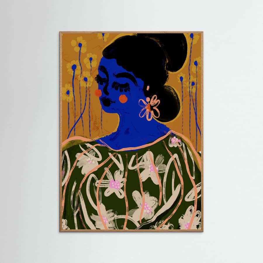 The Blue Woman -juliste – juliste ja taidepainatus
