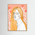 The Tulip Girl (Peach) -juliste – juliste ja taidepainatus