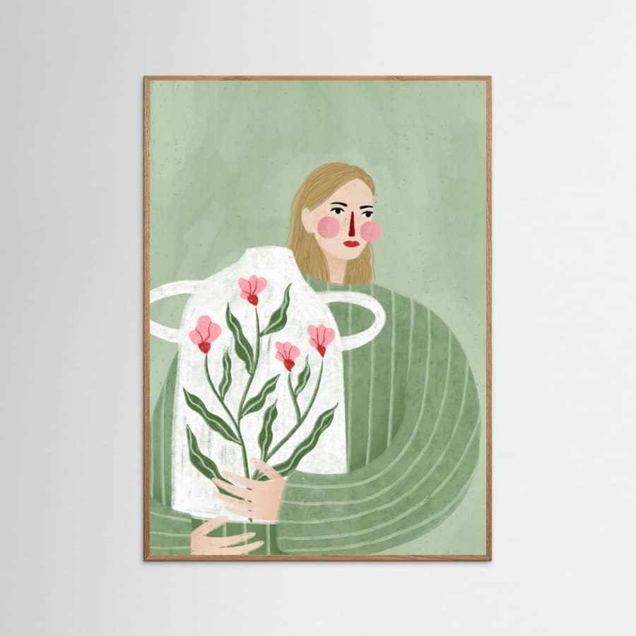 The Woman With He Vase Poster