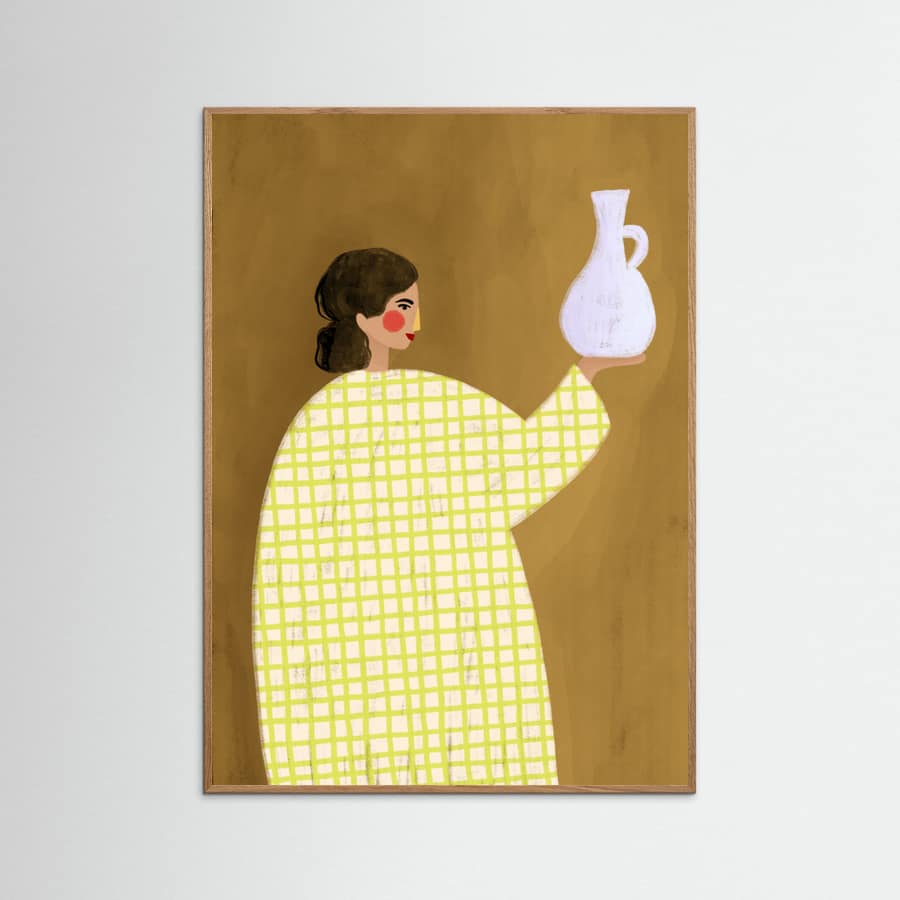 The Woman With Vase Poster