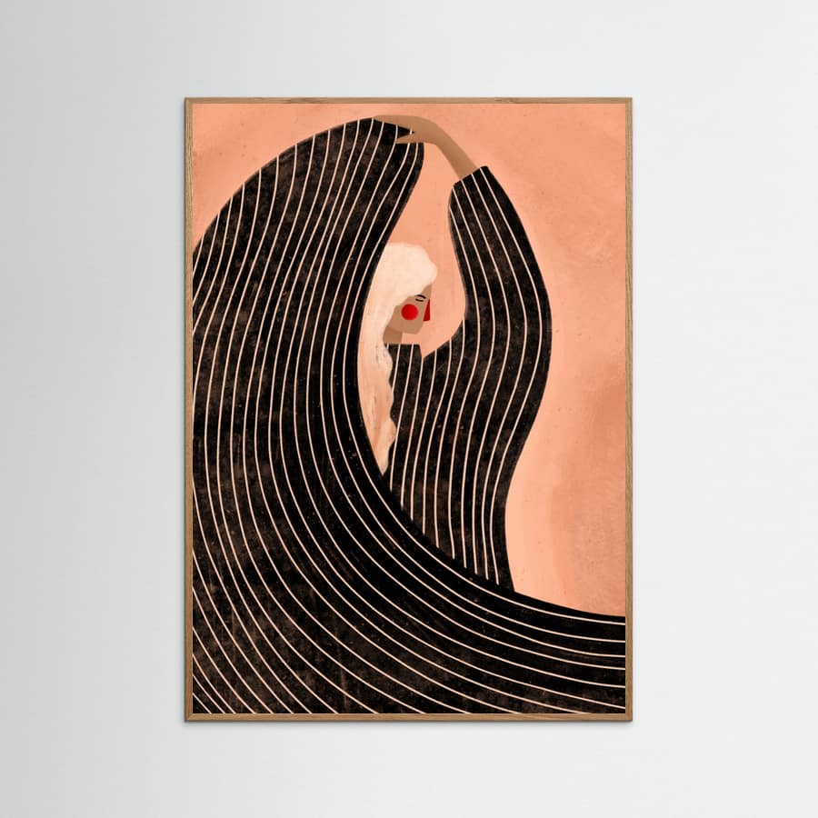 The Woman With the Black Dress Poster