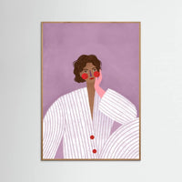 Oak Nature The Woman With the Pink Glove Poster