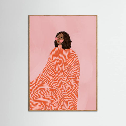 Oak Nature The Woman With the Swirls Poster