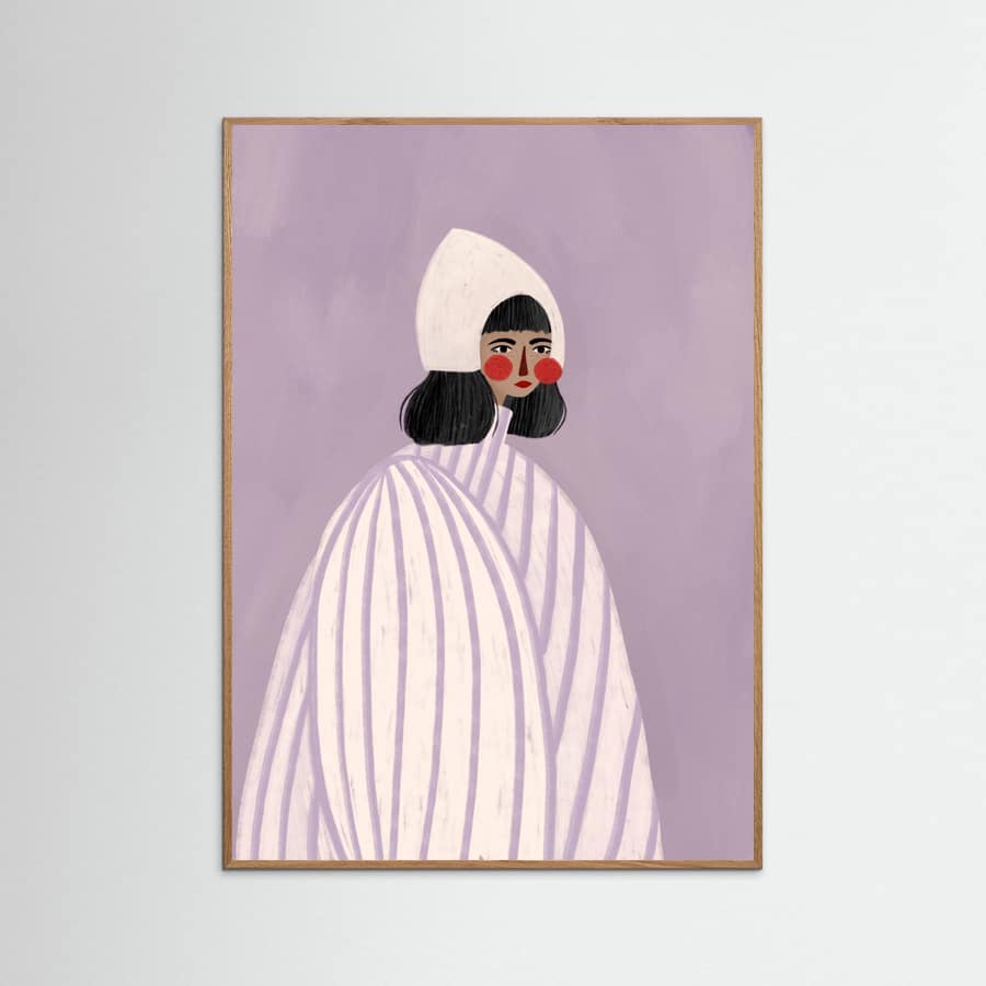 The Woman With the White Hat Poster