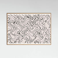 Oak Nature Thin Shakey Lines Poster