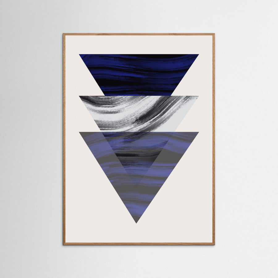 Three Triangular Geometric Poster