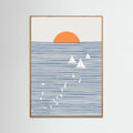Three White Sails Poster – poster and art print