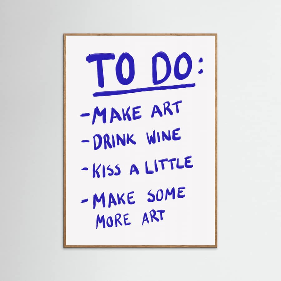 To Do Poster – Poster und Kunstdruck