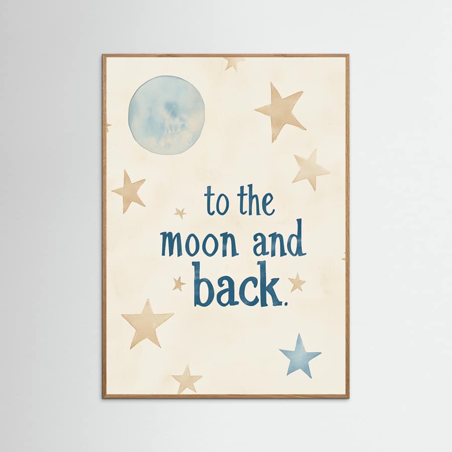 Tothemoonandbackno4 Poster – plakat og kunsttryk
