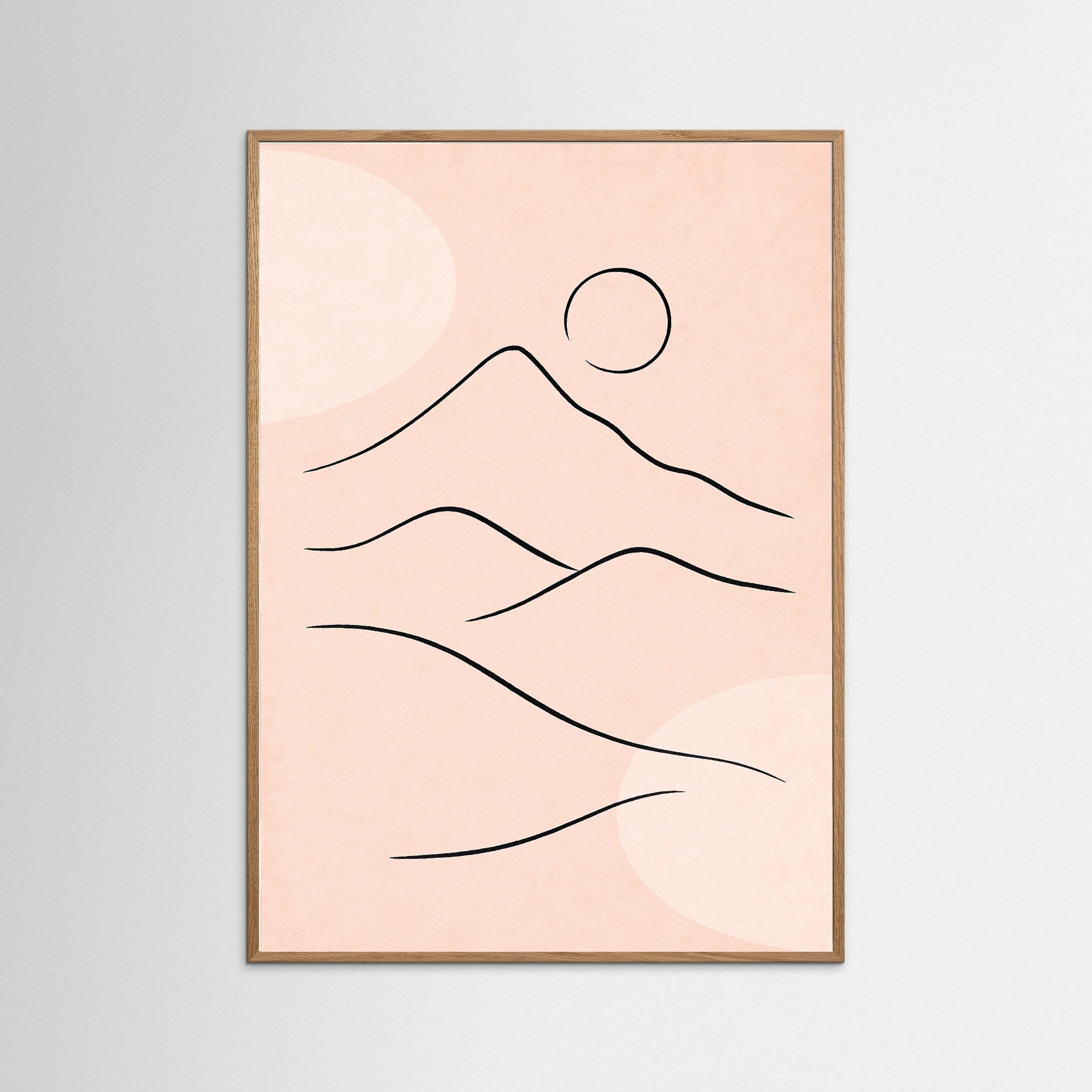Oak Nature Tranquil Outline