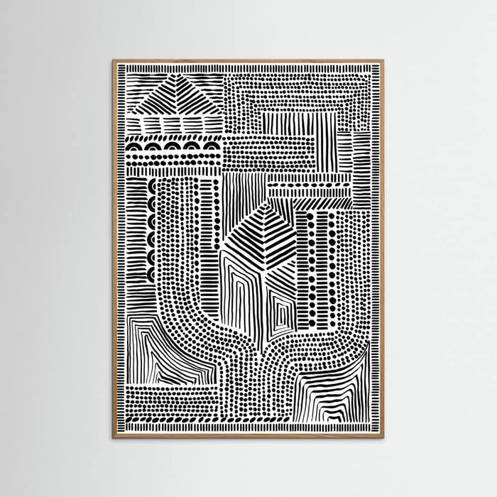 Oak Nature Tribal Abstract Poster