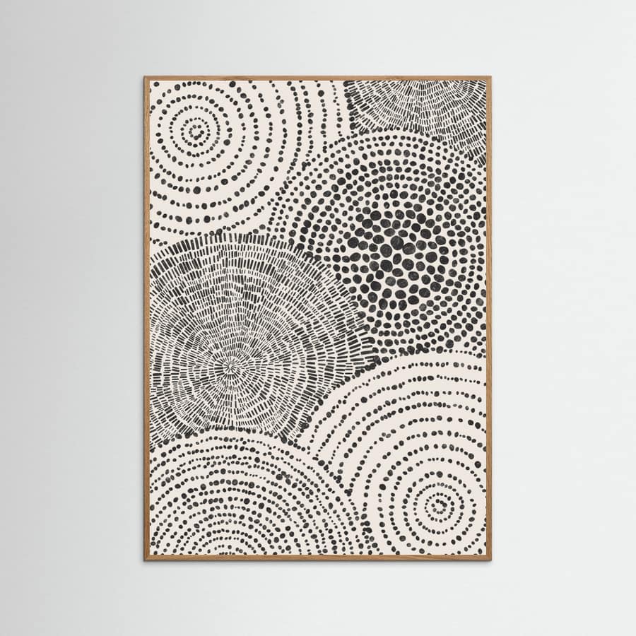 Poster Tribal Tapestry - Circles