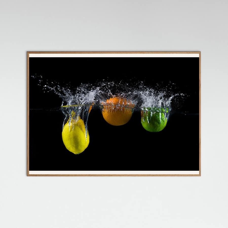 Plakat Triple citrus splash