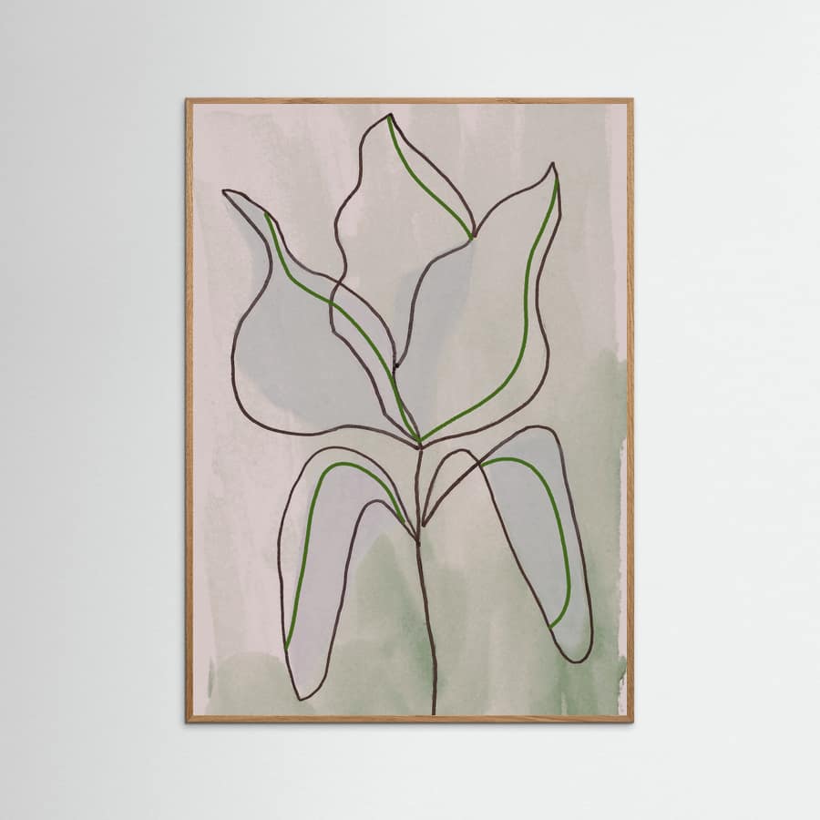 Póster Tulip Greige