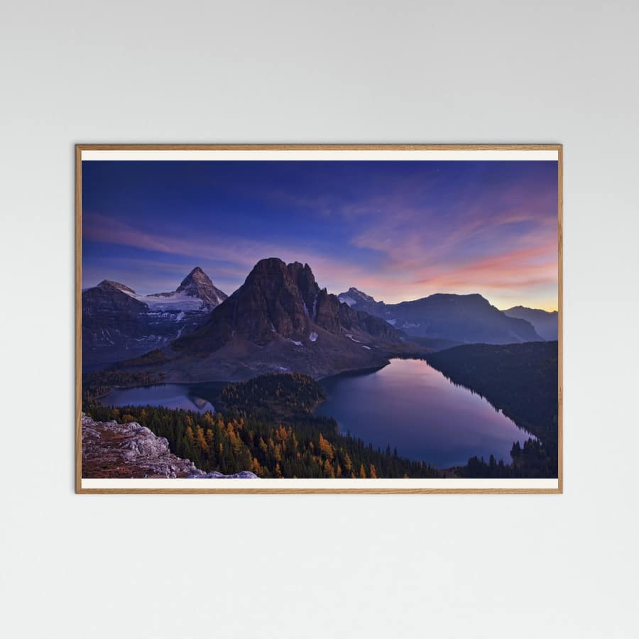 Póster Twilight at Mount Assiniboine