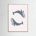 Two Whales Poster – Poster und Kunstdruck