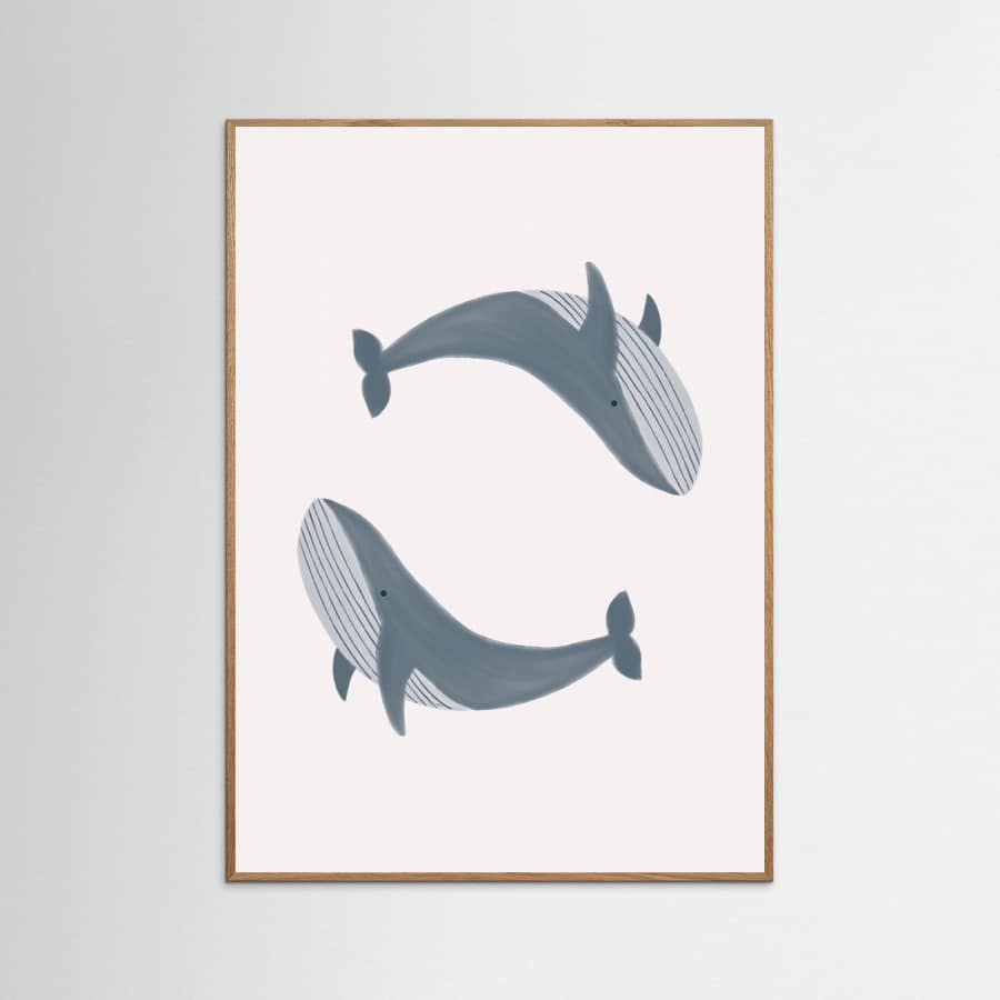Two Whales Poster