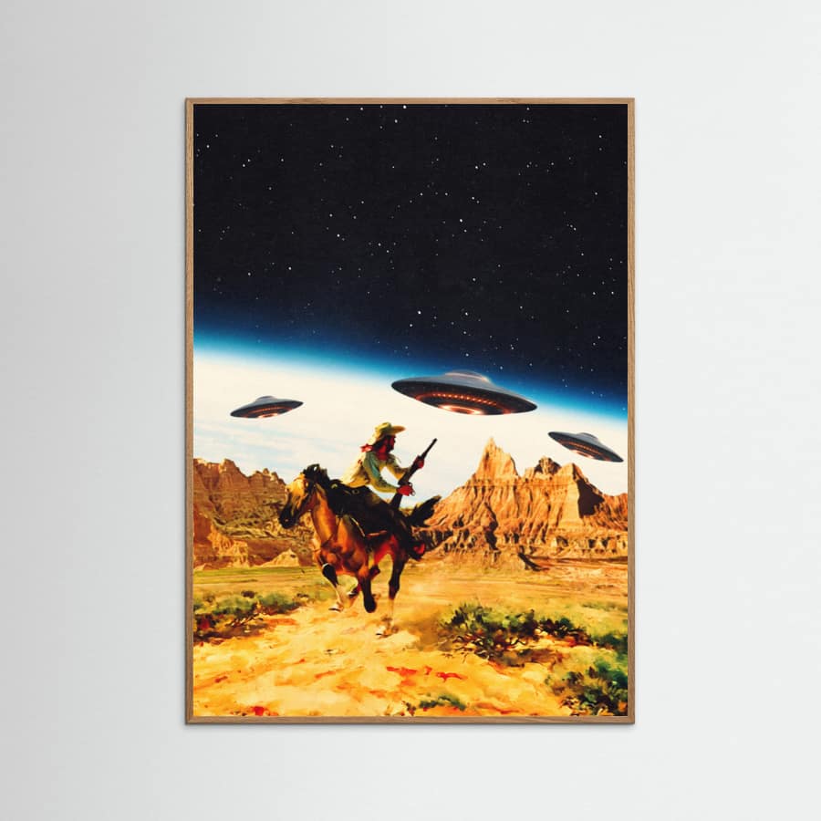 UFO Space Chase Poster