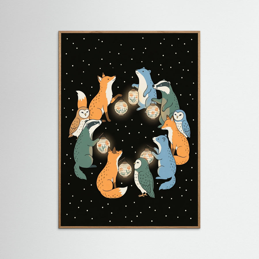 Umbrella Cats Night