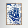 Oak Nature Urban Blue Print