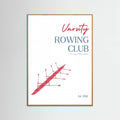 Varsity Rowing Club -juliste – juliste ja taidepainatus