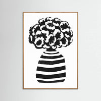 Oak Nature Vase Striped Poster