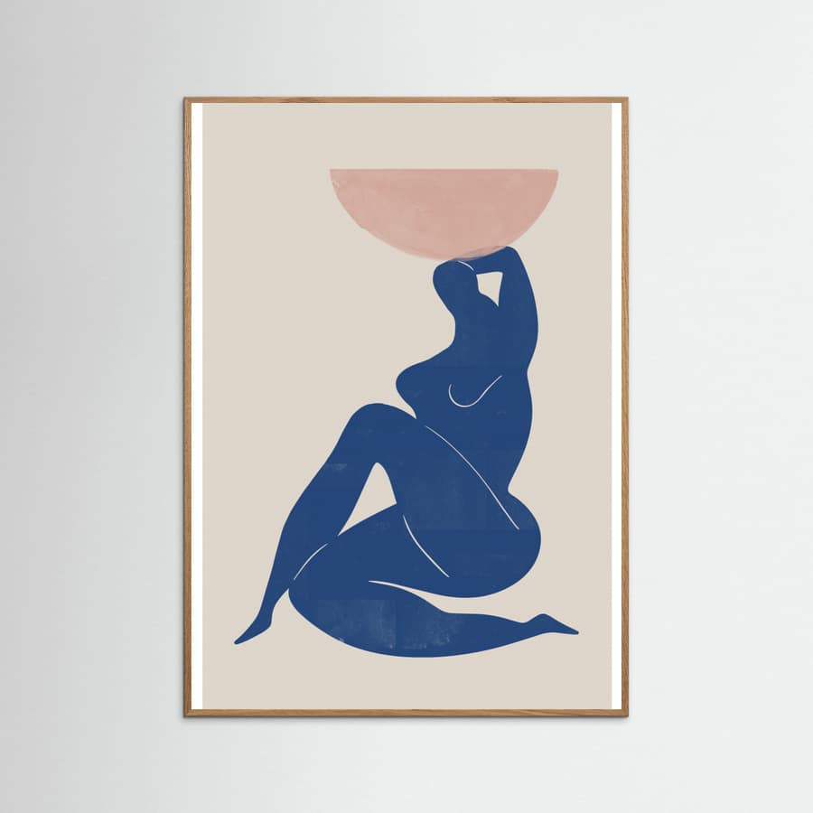 Vase and Woman Poster