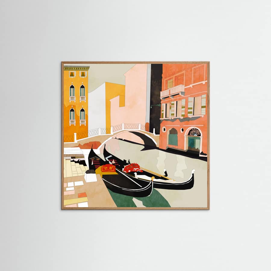 Affiche Venedig Gondeln – affiche et impression d’art