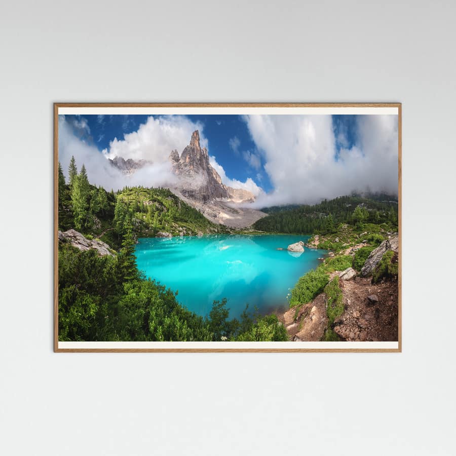 Plakat Veneto - Lago di Sorapis Panorama – plakat i druk artystyczny