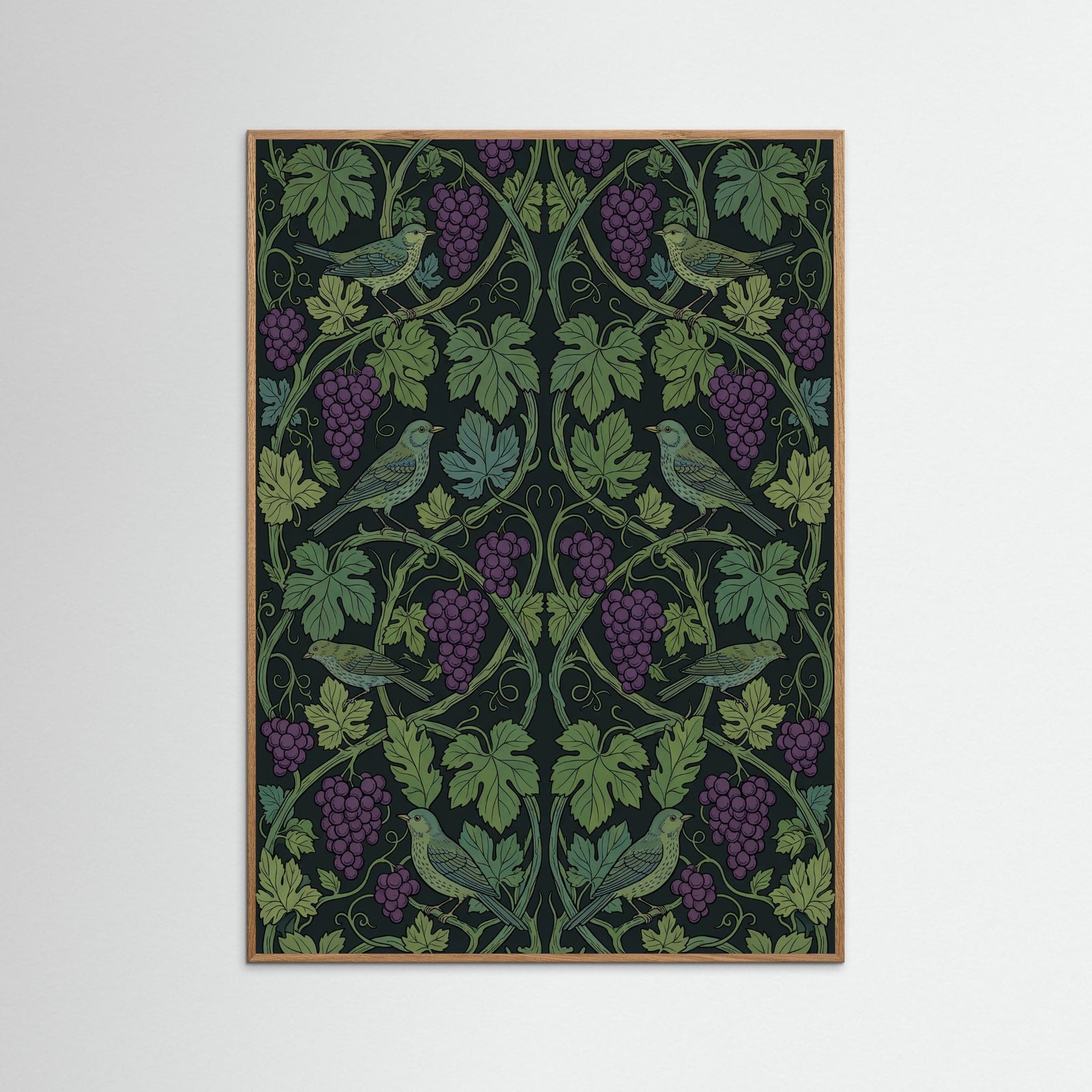 Oak Nature Verdant Bloom Pattern